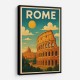 Rome Travel Poster Wall Art