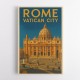 Rome Vatican City Travel Poster 1 Wall Art