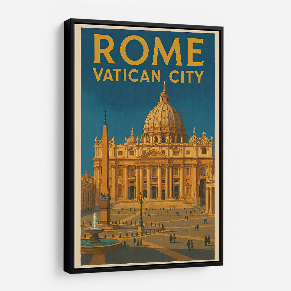 Rome Vatican City Travel Poster 1 Wall Art