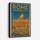 Rome Vatican City Travel Poster 1 Wall Art