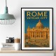 Rome Vatican City Travel Poster 1 Wall Art