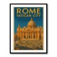 Rome Vatican City Travel Poster 1 Wall Art