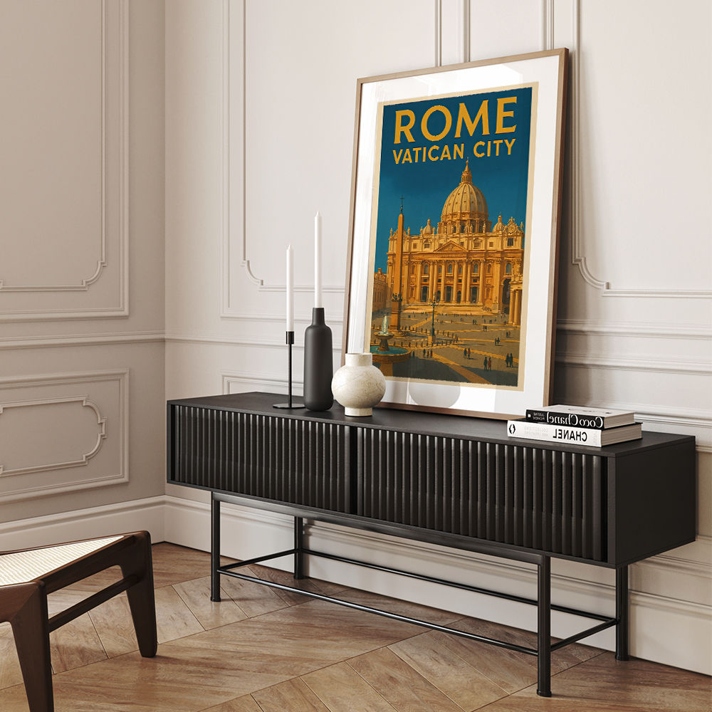 Rome Vatican City Travel Poster 1 Wall Art