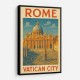 Rome Vatican City Travel Poster Wall Art