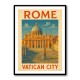 Rome Vatican City Travel Poster Wall Art