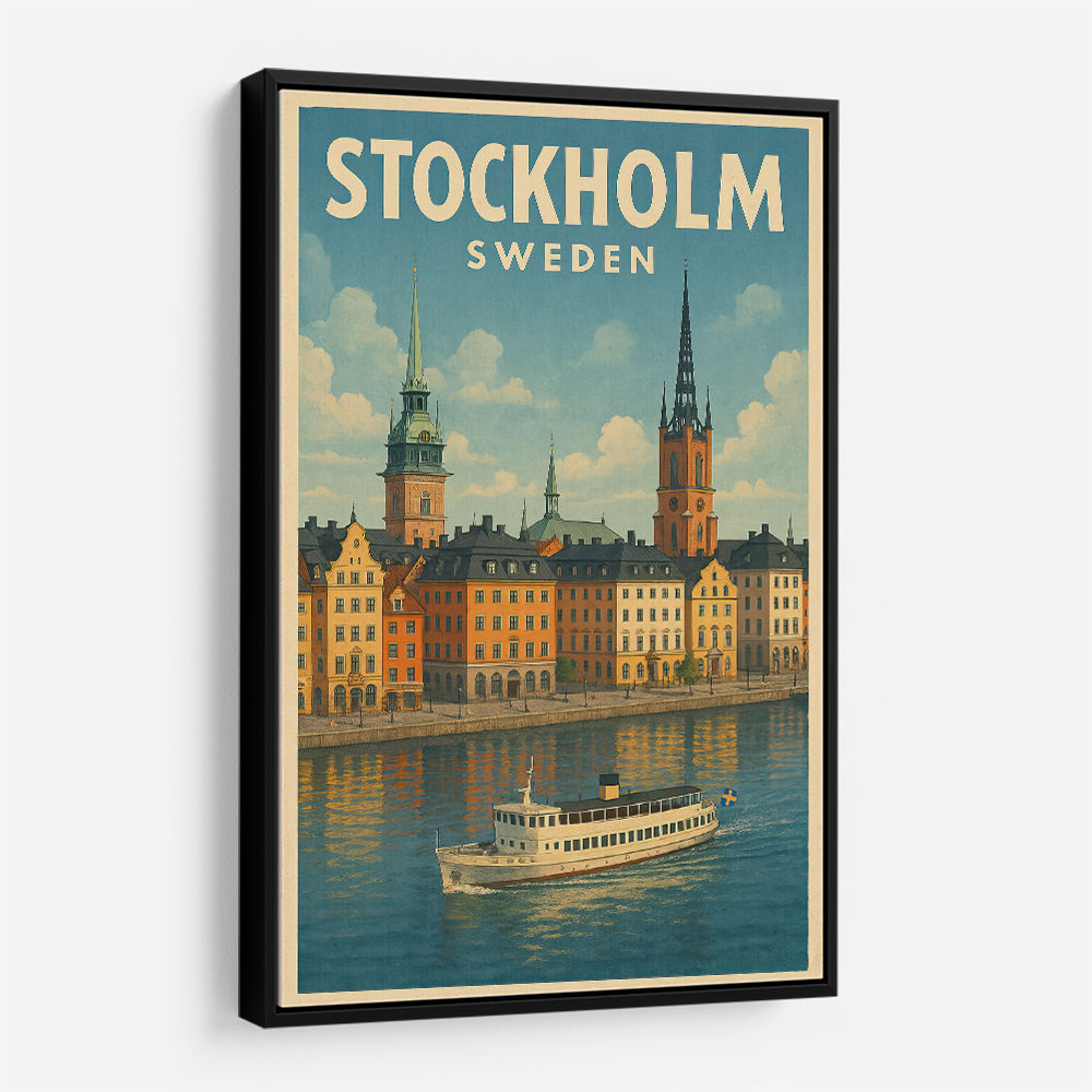 Stockholm Travel Poster Wall Art