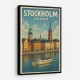 Stockholm Travel Poster Wall Art