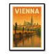 Vienna Charles Bridge Travel Poster 2 Wall Art
