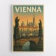 Vienna Charles Bridge Travel Poster Wall Art