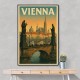 Vienna Charles Bridge Travel Poster Wall Art