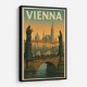 Vienna Charles Bridge Travel Poster Wall Art