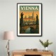 Vienna Charles Bridge Travel Poster Wall Art