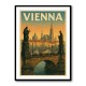 Vienna Charles Bridge Travel Poster Wall Art