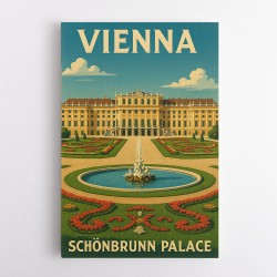 Vienna Schönbrunn Palace Travel Poster 1 Wall Art