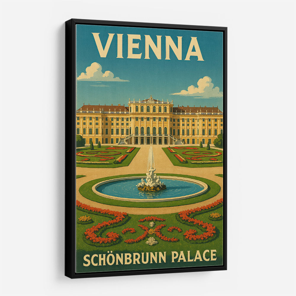 Vienna Schönbrunn Palace Travel Poster 1 Wall Art
