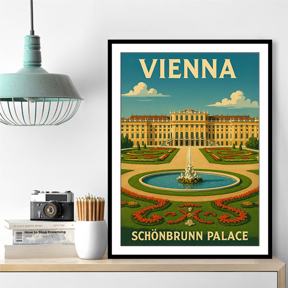 Vienna Schönbrunn Palace Travel Poster 1 Wall Art