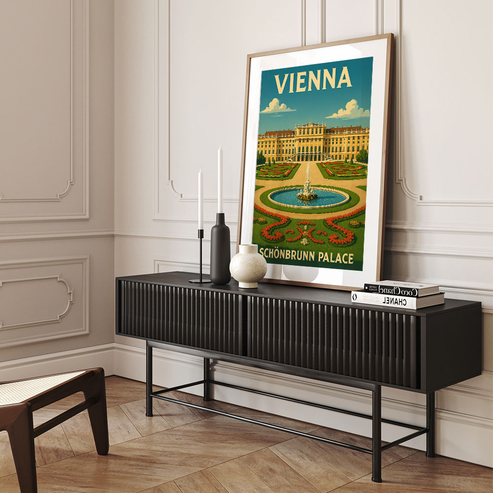 Vienna Schönbrunn Palace Travel Poster 1 Wall Art