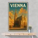 Vienna Travel Poster Featuring St. Stephen’s Cathedral 1 Wall Art