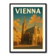 Vienna Travel Poster Featuring St. Stephen’s Cathedral 1 Wall Art