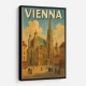 Vienna Travel Poster Featuring St. Stephen’s Cathedral Wall Art