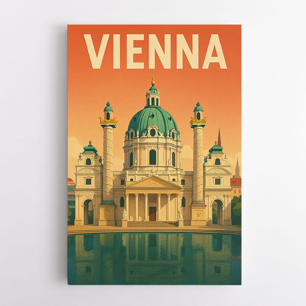 Vienna Travel Poster Wall Art