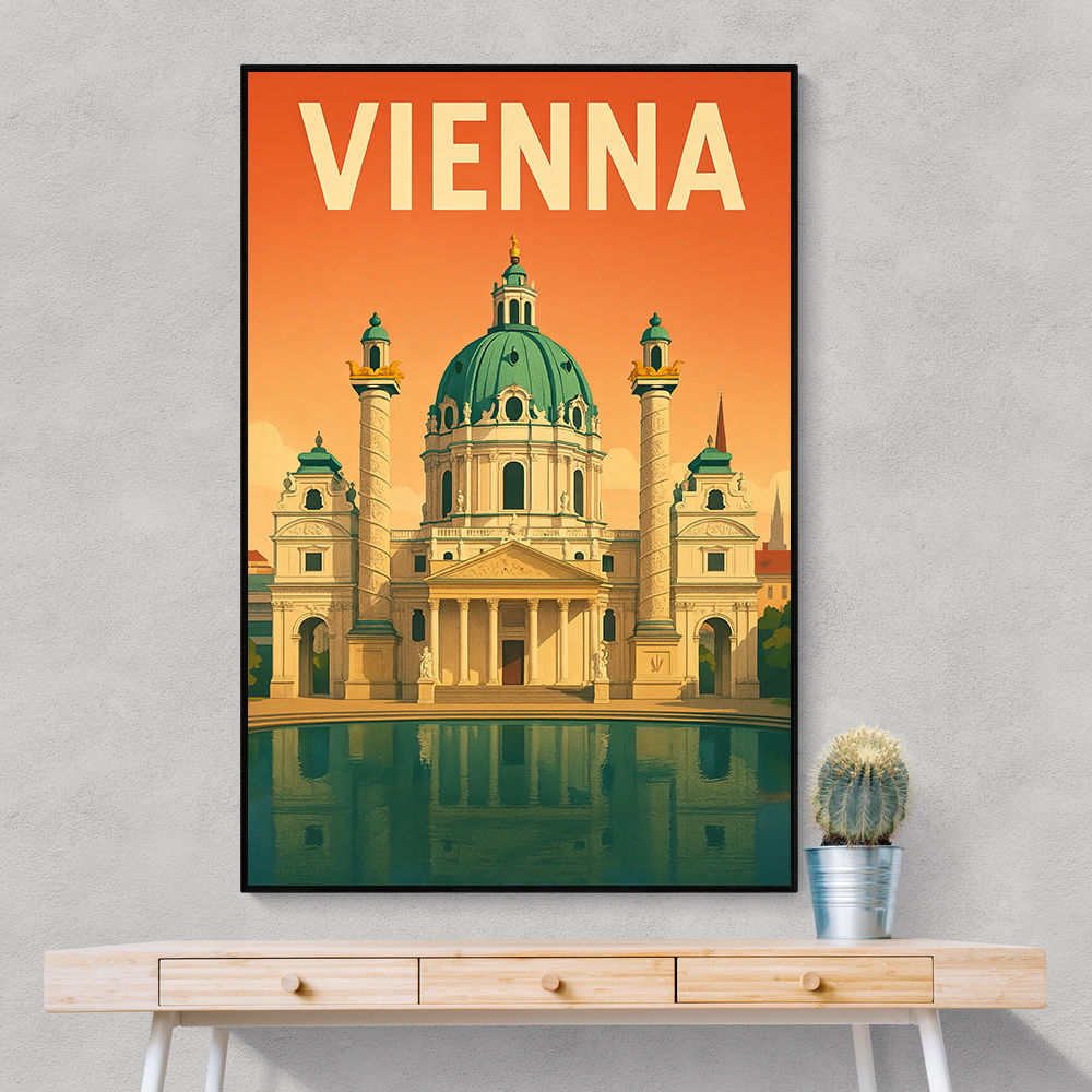 Vienna Travel Poster Wall Art