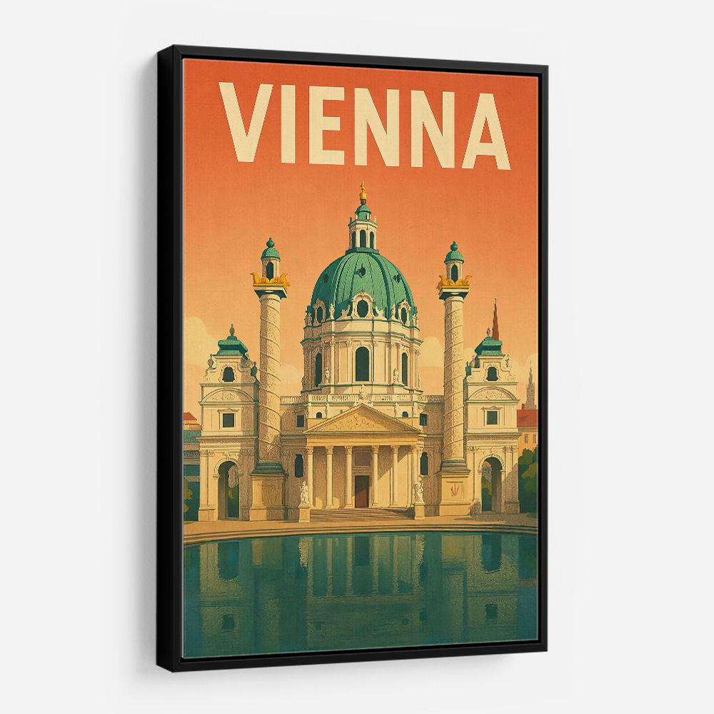 Vienna Travel Poster Wall Art