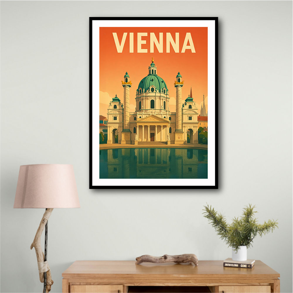 Vienna Travel Poster Wall Art