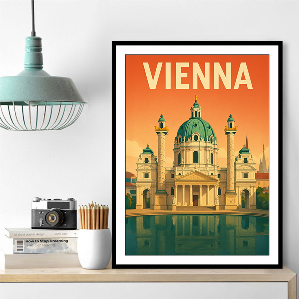 Vienna Travel Poster Wall Art