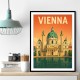 Vienna Travel Poster Wall Art