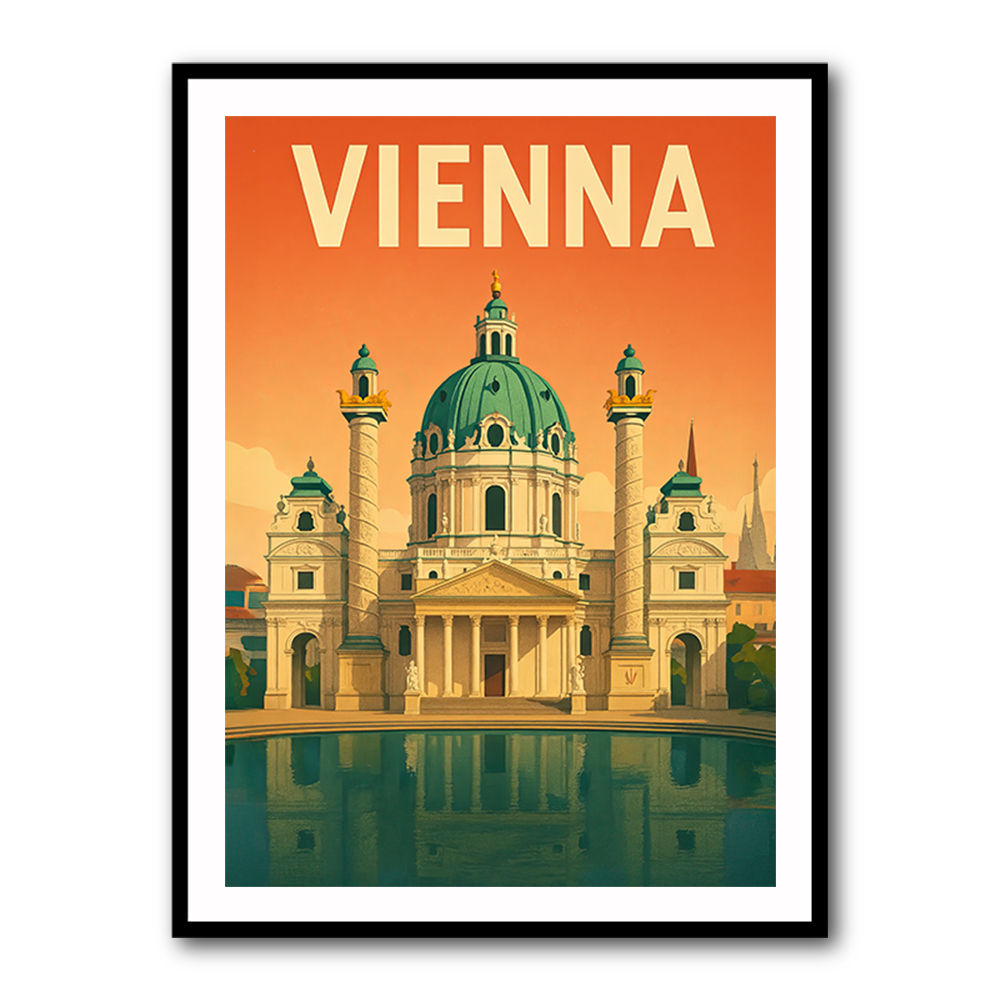 Vienna Travel Poster Wall Art