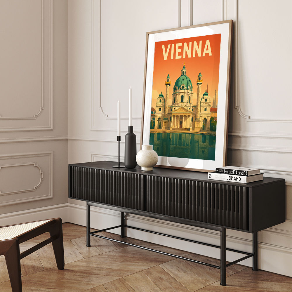 Vienna Travel Poster Wall Art