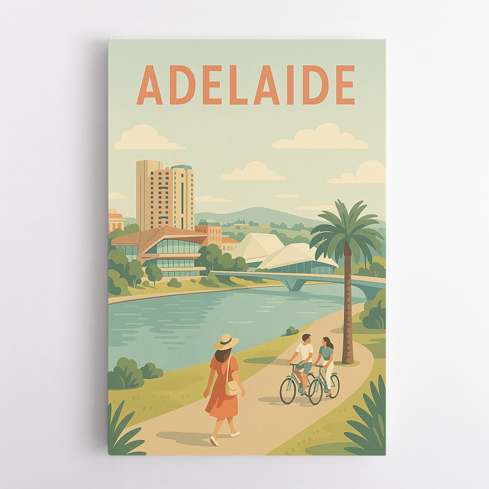 Adelaide Travel Poster 1 Wall Art
