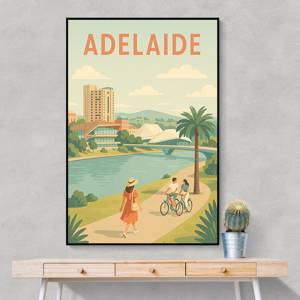 Adelaide Travel Poster 1 Wall Art