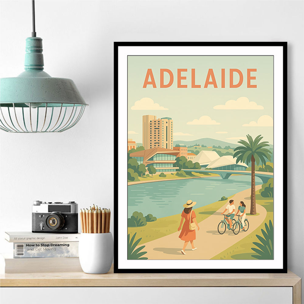 Adelaide Travel Poster 1 Wall Art