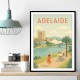 Adelaide Travel Poster 1 Wall Art