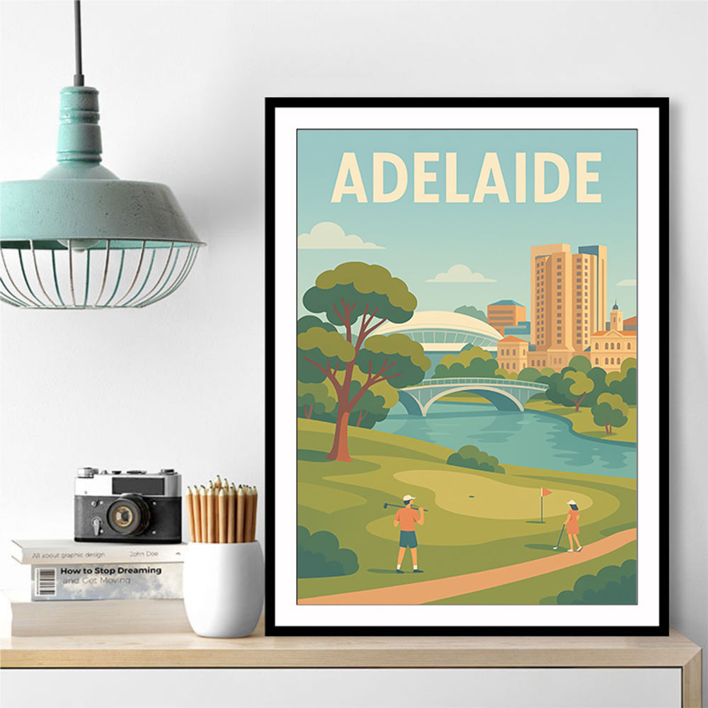 Adelaide Travel Poster Wall Art
