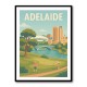 Adelaide Travel Poster Wall Art