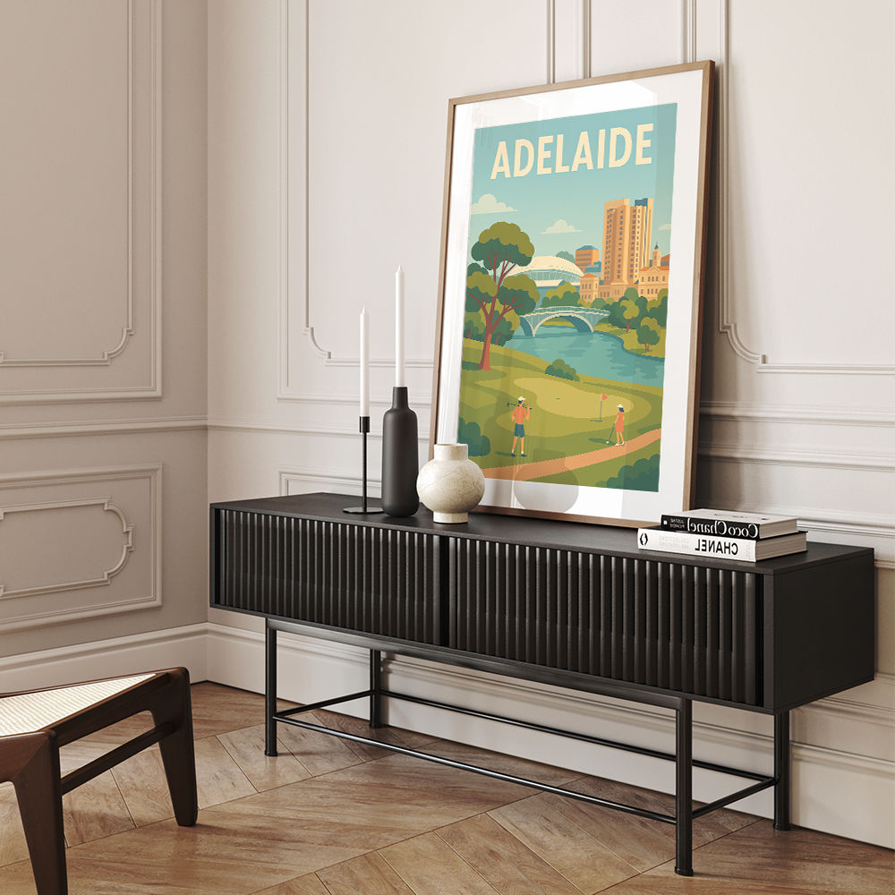 Adelaide Travel Poster Wall Art