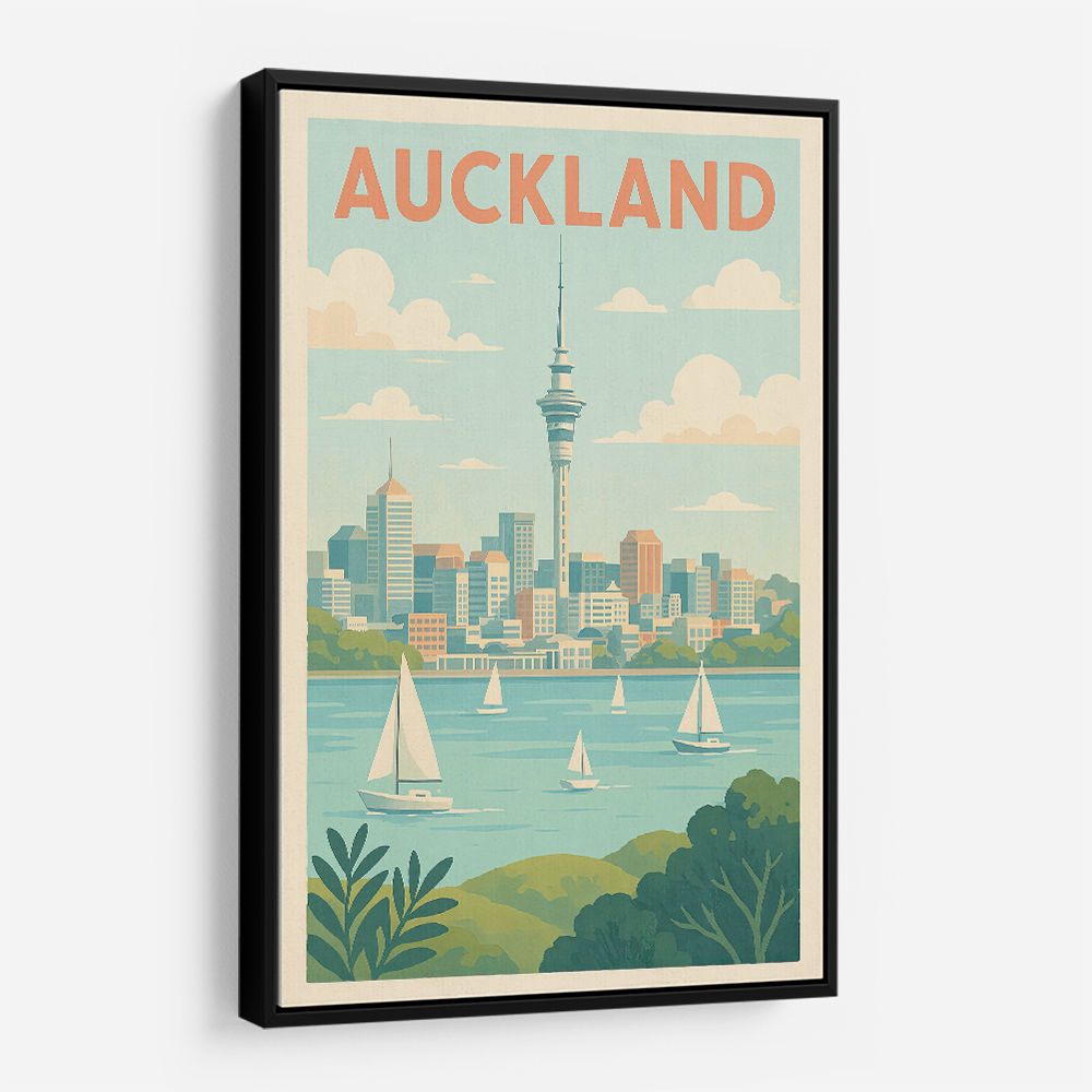 Auckland Travel Poster Wall Art