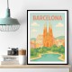 Barcelona Modern Poster 2 Wall Art