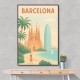 Barcelona Modern Poster Wall Art