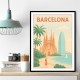 Barcelona Modern Poster Wall Art