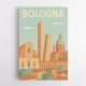 Bologna Travel Poster 2 Wall Art