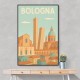 Bologna Travel Poster 2 Wall Art