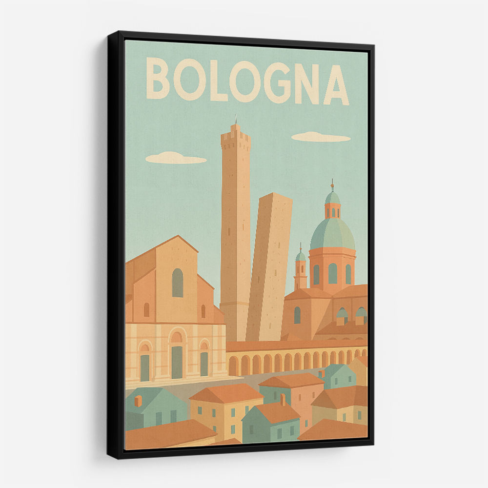 Bologna Travel Poster 2 Wall Art