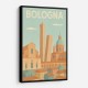 Bologna Travel Poster 2 Wall Art