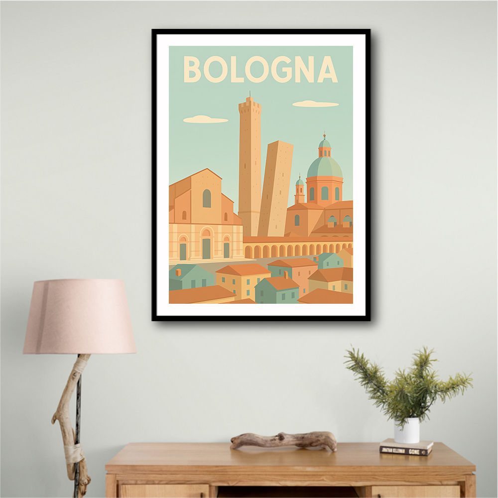Bologna Travel Poster 2 Wall Art