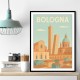 Bologna Travel Poster 2 Wall Art