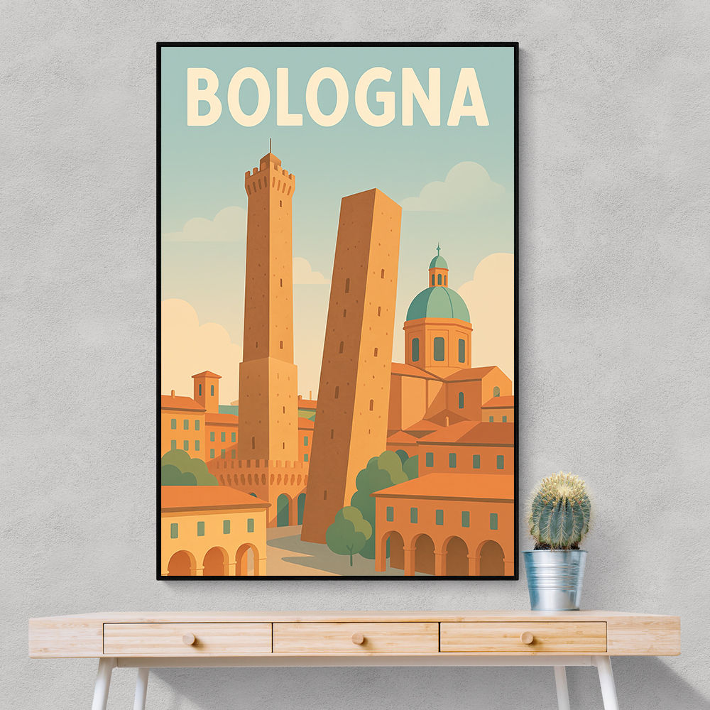 Bologna Travel Poster Wall Art